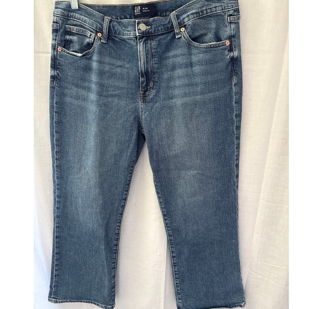 Gap Kick Fit Denim Jeans Size 16/33R Cotton Blend Stretch